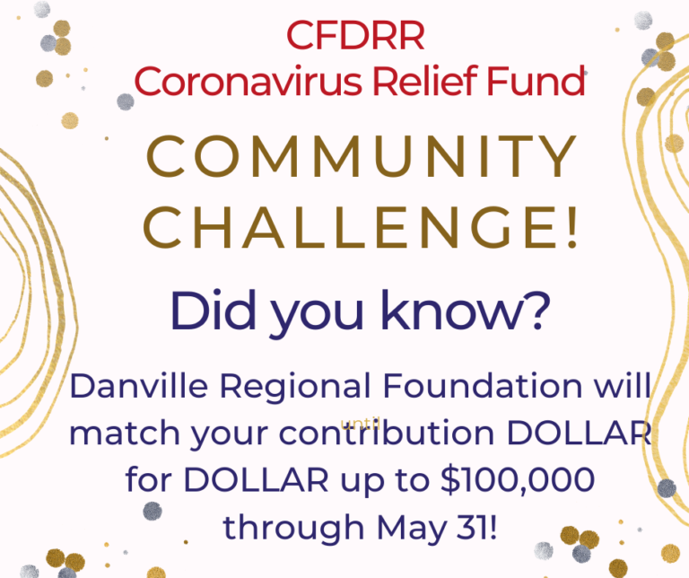 CFDRR Receives Community Challenge Grant for the Coronavirus Relief